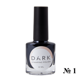 Esmalte con pegajosidad Stamping Dark 01, Negro, 8 ml