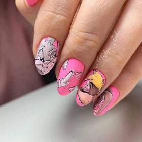 Barbie Pegatinas para Uñas Tonos Rosa