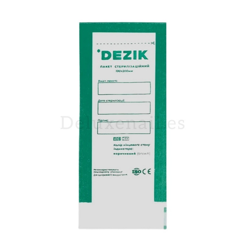 Bolsas de esterilización Dezik, 75x150 mm, 100 uds, auto sellantes, color  transparente