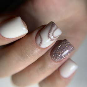 Gel constructor Dark Medium Gel 38, Beige Lechoso, 15 ml