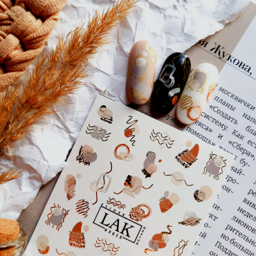 Pegatina al agua con foil F015 Lak