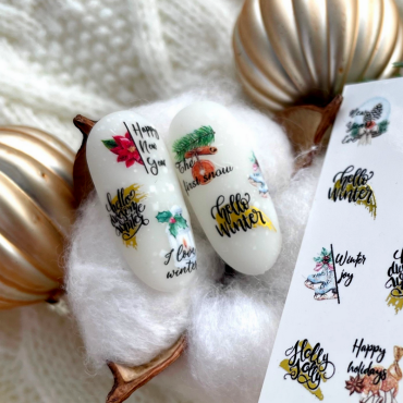 Pegatina al agua con foil F040 Lak