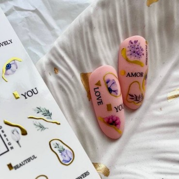 Pegatina al agua con foil F049 Lak