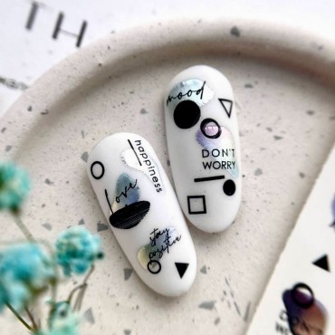 Pegatina al agua con foil F056 Lak