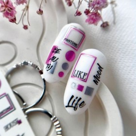 Pegatina al agua con foil F057 Lak