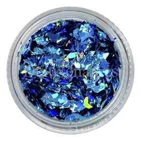 Foil "Vidrio roto" 25, Azul multicolor, 2,5 g.