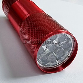 LED/UV Mini Lámpara Linterna, 9 W, Rojo