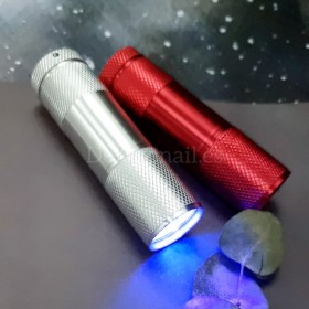 LED/UV Mini Lámpara Linterna, 9 W, Rojo