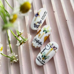 Pegatina al agua con foil F068 Lak