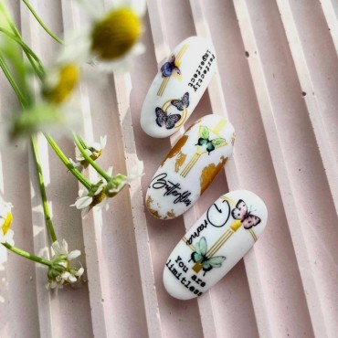 Pegatina al agua con foil F068 Lak