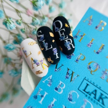 Pegatina al agua con foil F033 Lak