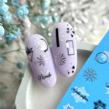 Pegatina al agua con foil F038 Lak