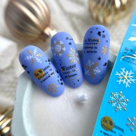 Pegatina al agua con foil F041 Lak