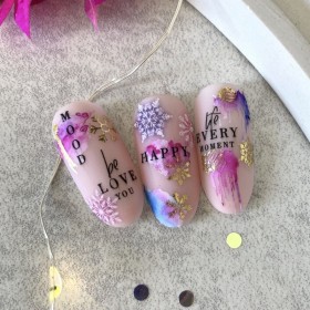 Pegatina al agua con foil F088 Lak