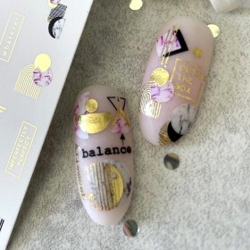 Pegatina al agua con foil F094 Lak