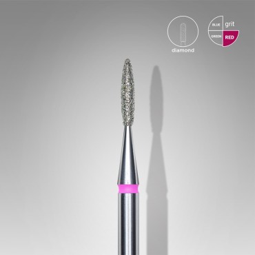 Fresa Roja Llama, Ø1.6 mm, FA10R016/8, grano suave, Staleks