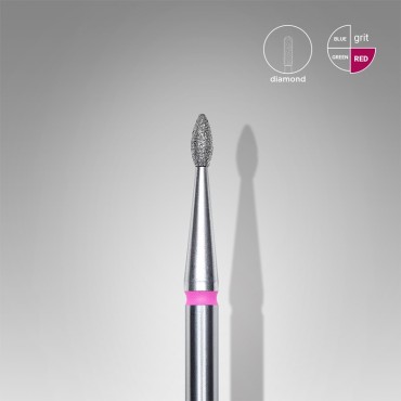 Fresa Roja Bala, Ø1.6 mm, FA40R016/4, grano suave, Staleks