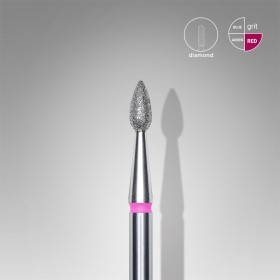 Fresa Roja Bala, Ø2.3 mm, FA40R023/5, grano suave, Staleks