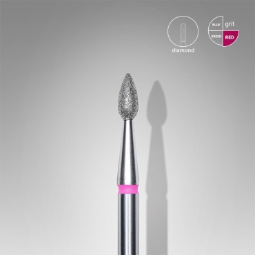 Fresa Roja Bala, Ø2.3 mm, FA40R023/5, grano suave, Staleks