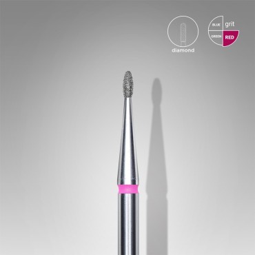 Fresa Roja Brote, Ø1.2 mm, FA50R012/3, grano suave, Staleks