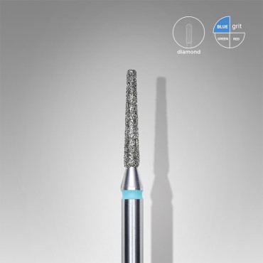 Fresa Azul Cono fino, Ø1.6 mm, FA70B016/10, grano medio, Staleks