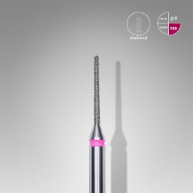 Fresa Roja Aguja, Ø1 mm, FA80R010/10, grano suave, Staleks