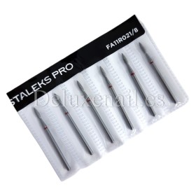 copy of Kit de fresas Staleks Pro - diamante, roja, 1mm., 6 unidades