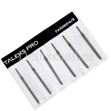 copy of Kit de fresas Staleks Pro - diamante, roja, 1mm., 6 unidades