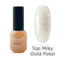 Top Milky Gold Potal Dark, Blanco Lechoso con foil dorado, 8 ml