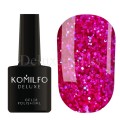Esmalte Permanente Stardust Glitter 001 Komilfo, Rosa con purpurina multicolor, 8 ml