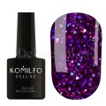 Esmalte Permanente Stardust Glitter 002 Komilfo, Violeta con purpurina multicolor, 8 ml