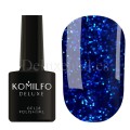 Esmalte Permanente Stardust Glitter 003 Komilfo, Azul con purpurina fina, 8 ml