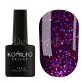 Esmalte Permanente Stardust Glitter 004 Komilfo, Violeta con purpurina fina, 8 ml