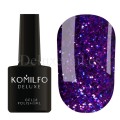 Esmalte Permanente Stardust Glitter 005 Komilfo, Morado con purpurina multicolor, 8 ml