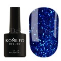 Esmalte Permanente Stardust Glitter 007 Komilfo, Azul con purpurina fina, 8 ml