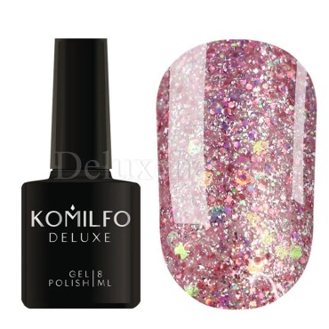 Esmalte Permanente Glow Attack 003 Komilfo, Rosa Holográfico, 8 ml