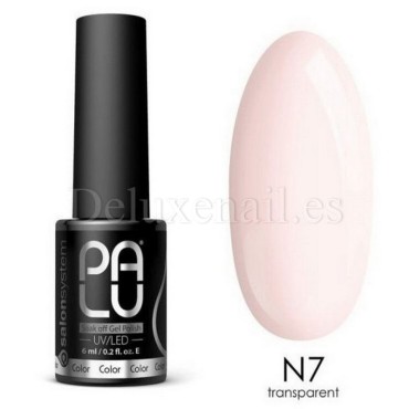 Esmalte permanente Palu Pro N7 Paris, Rosa Claro Translúcido, 11 ml