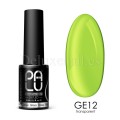 Esmalte permanente Palu Pro GE12 Glass Effect, Verde Claro Translúcido, 6 ml