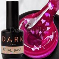 Base Camuflaje Dark Potal 13, Rosa traslúcido efecto vitral con foil plata, 15 ml