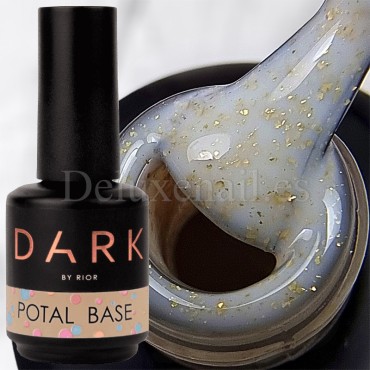 Base Camuflaje Dark Potal 19, Beige Arena con foil dorado, 15 ml