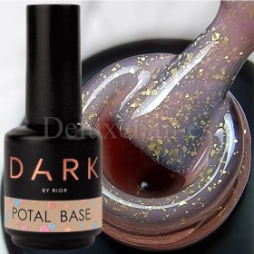 Base Camuflaje Dark Potal 21, Beige rosado oscuro con foil dorado, 15 ml