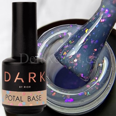 Base Camuflaje Dark Potal 24, Blanco lechoso traslúcido con foil ópalo multicolor, 15 ml