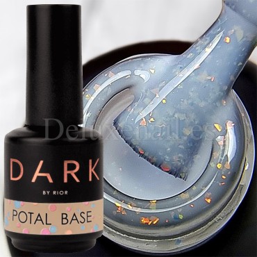 Base Camuflaje Dark Potal 29, Blanco con foil ópalo multicolor, 15 ml