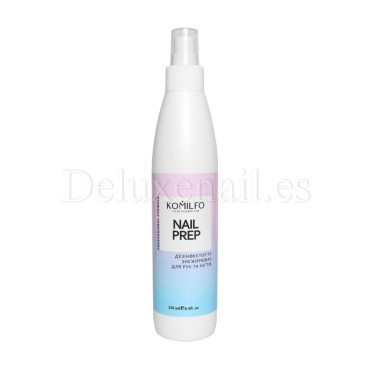 Komilfo Nail Prep - Líquido universal para desinfección y desgrase de uñas, 125 ml.