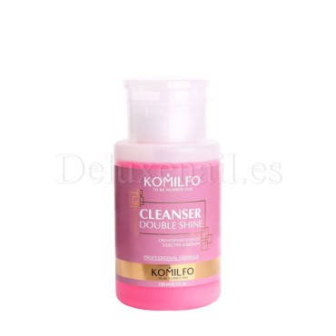 Komilfo Gel Cleanser Double Shine — Liquido para eliminar pegajosidad, 150 ml.