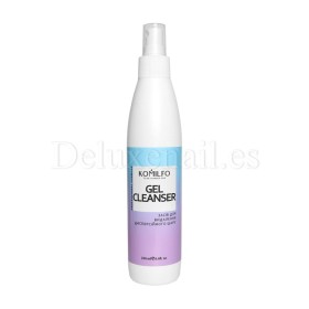 Gel Cleanser Komilfo - Liquido para eliminar pegajosidad y limpiar pinceles, con pulverizador, 250 ml