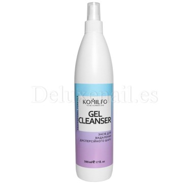 Gel Cleanser Komilfo - Liquido para eliminar pegajosidad y limpiar pinceles, con pulverizador, 500 ml