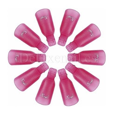 Nail Remover Clips, Rosa, 10 uds