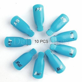 Nail Remover Clips, Azul, 10 Uds.