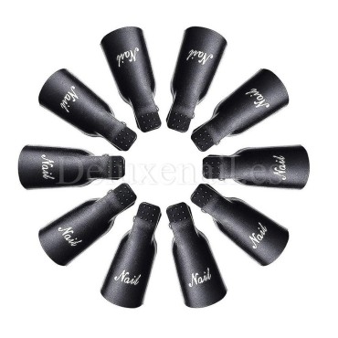 Nail Remover Clips, Negro, 10 Uds.